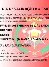 Dia de vacinação no CMCB