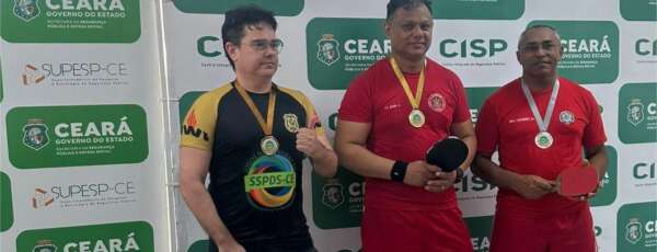 Dupla vitoriosa: Oficiais do Corpo de Bombeiros conquistam Primeiro e Segundo Lugar no Tênis de Mesa dos Jogos dos Servidores