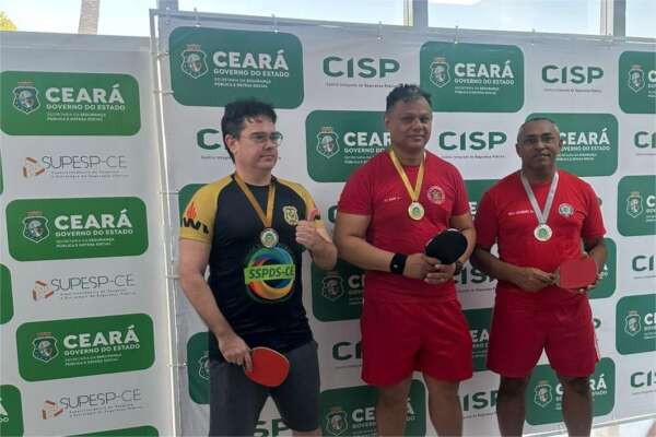 Dupla vitoriosa: Oficiais do Corpo de Bombeiros conquistam Primeiro e Segundo Lugar no Tênis de Mesa dos Jogos dos Servidores
