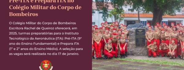 Pré-ITA e Prepara ITA no Colégio Militar do Corpo de Bombeiros