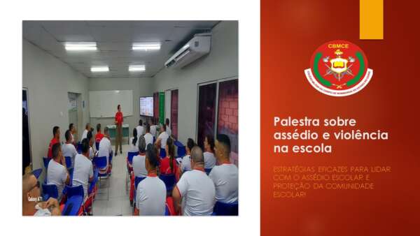 Colégio dos Bombeiros recebe palestra sobre assédio e violência no ambiente escolar